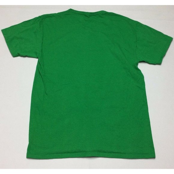 St Patrick's Day Mens T-shirt Size M 38 40 Green Leprechaun Graphic Tee - Picture 4 of 4